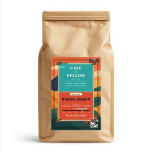 ブラジルクイーンショコラ のクラフト紙袋モックアップ